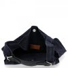 Kožené kabelka shopper bag Genuine Leather tmavě modrá 8023